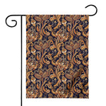 Gold And Blue Paisley Pattern Print House Flag