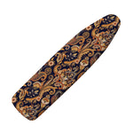 Gold And Blue Paisley Pattern Print Ironing Board Cover