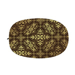 Gold And Brown Thai Pattern Print Car Side Mirror Covers