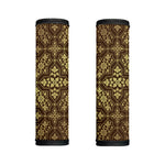 Gold And Brown Thai Pattern Print Handle Covers