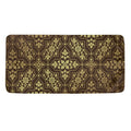 Gold And Brown Thai Pattern Print Towel