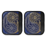 Gold And Grey Yin Yang Flower Print Handle Covers