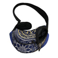 Gold And Grey Yin Yang Flower Print Pet Sling Carrier