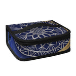Gold And Grey Yin Yang Flower Print Small Lunch Bag