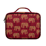 Gold And Red Boho Elephant Print Briefcase Bible Bag