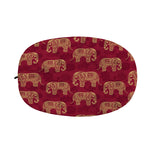 Gold And Red Boho Elephant Print Car Side Mirror Covers