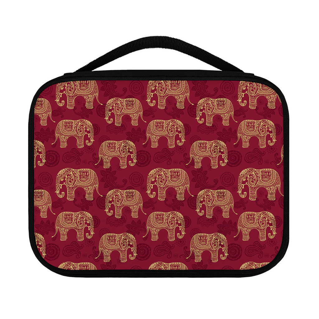 Gold And Red Boho Elephant Print Classic Bible Case