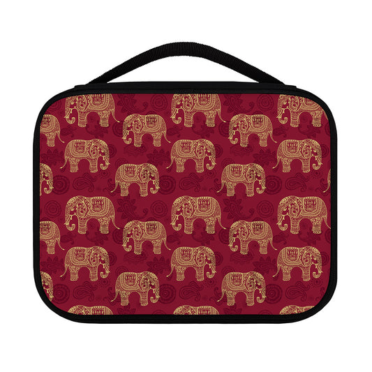 Gold And Red Boho Elephant Print Classic Bible Case