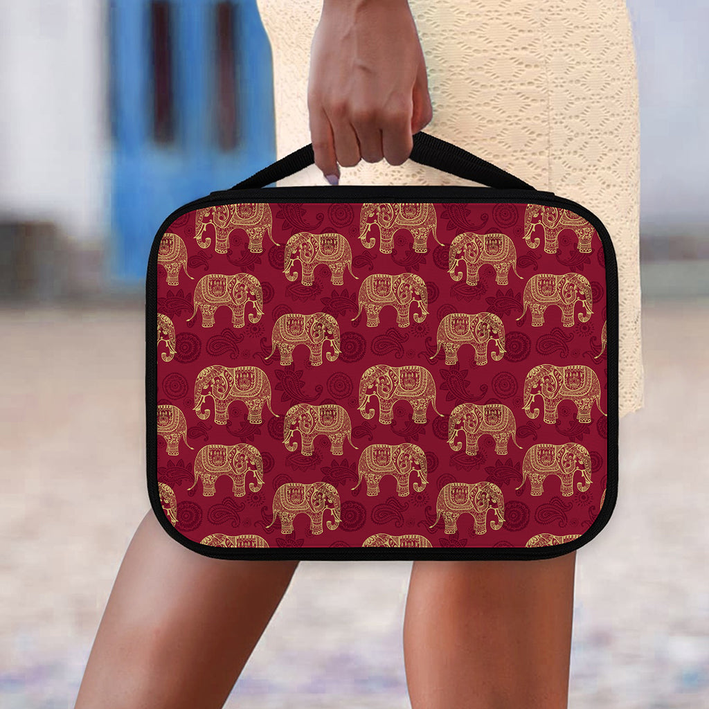Gold And Red Boho Elephant Print Classic Bible Case