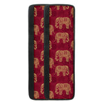 Gold And Red Boho Elephant Print Refrigerator Handle Covers