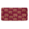 Gold And Red Boho Elephant Print Towel