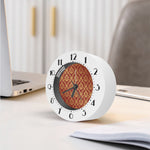 Gold And Red Thai Pattern Print Alarm Clock