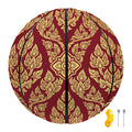 Gold And Red Thai Pattern Print Basketball