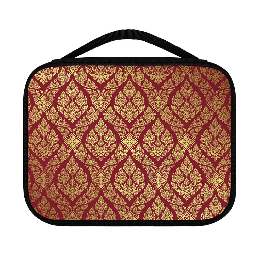Gold And Red Thai Pattern Print Classic Bible Case