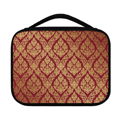 Gold And Red Thai Pattern Print Classic Bible Case
