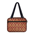 Gold And Red Thai Pattern Print Double Strap Bible Bag