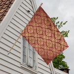 Gold And Red Thai Pattern Print House Flag