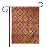 Gold And Red Thai Pattern Print House Flag