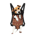 Gold And Red Thai Pattern Print Pet Carrier Backpack