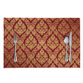 Gold And Red Thai Pattern Print Placemat