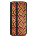 Gold And Red Thai Pattern Print Refrigerator Handle Covers