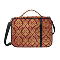 Gold And Red Thai Pattern Print Shoulder Strap Bible Bag