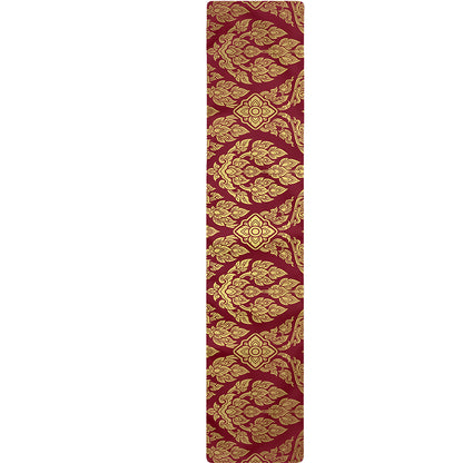 Gold And Red Thai Pattern Print Table Runner