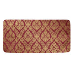 Gold And Red Thai Pattern Print Towel