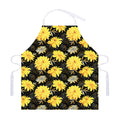 Gold And Yellow Floral Print Adjustable Apron
