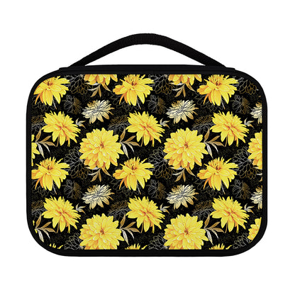 Gold And Yellow Floral Print Classic Bible Case