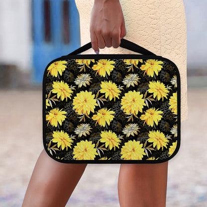 Gold And Yellow Floral Print Classic Bible Case