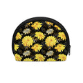 Gold And Yellow Floral Print Coin Purse