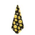 Gold And Yellow Floral Print Hand Towel