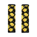 Gold And Yellow Floral Print Handle Covers