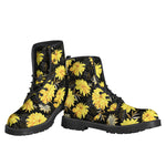 Gold And Yellow Floral Print Backpack