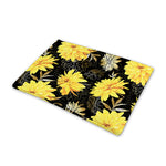 Gold And Yellow Floral Print Pet Cooling Mat Cover