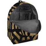 Gold Bagua Yin Yang Print Backpack