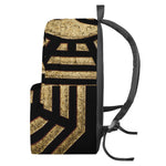 Gold Bagua Yin Yang Print Backpack