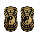Gold Bagua Yin Yang Print Bar Stool Covers