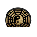 Gold Bagua Yin Yang Print Coin Purse
