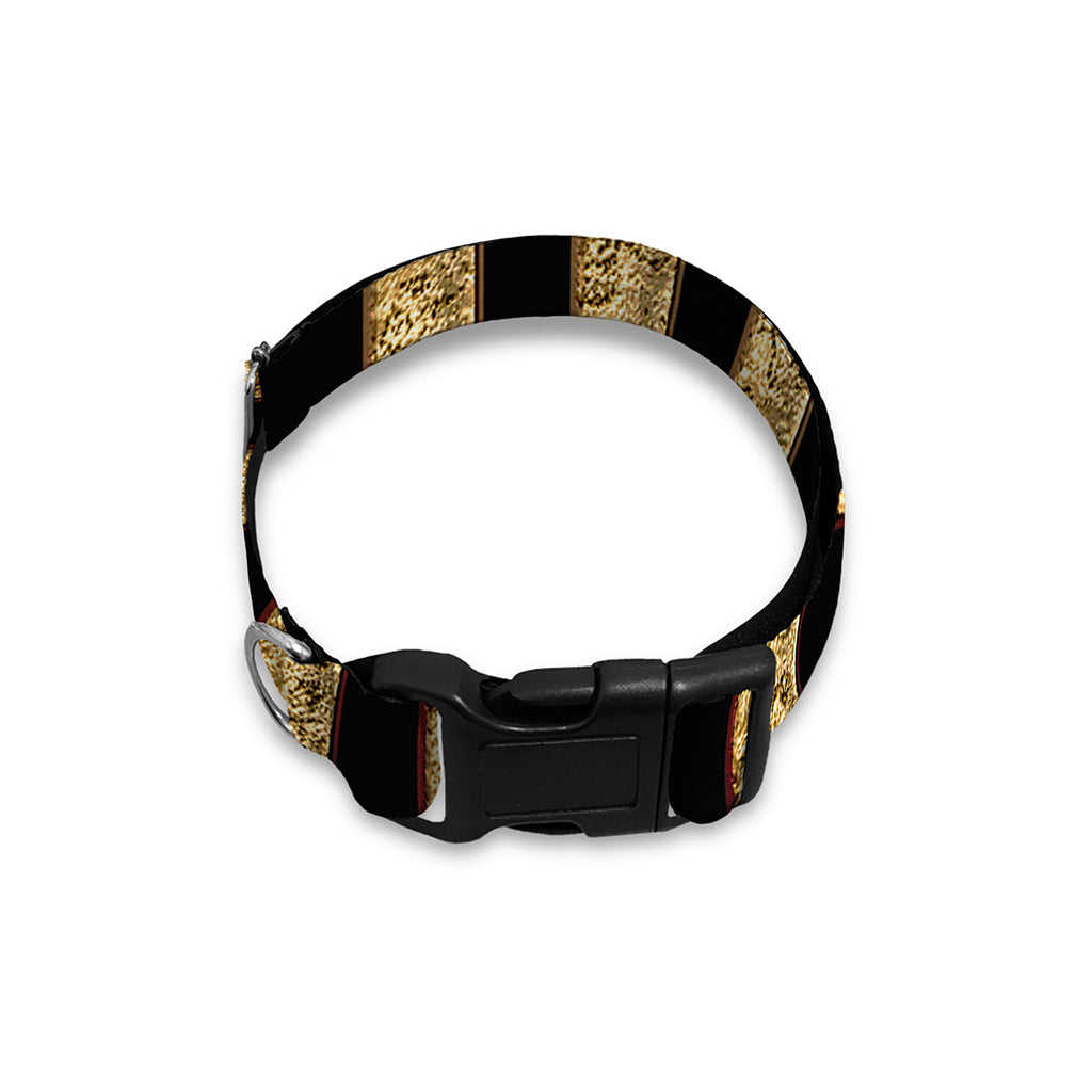 Gold Bagua Yin Yang Print Dog Collar