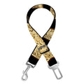 Gold Bagua Yin Yang Print Dog Seat Belt