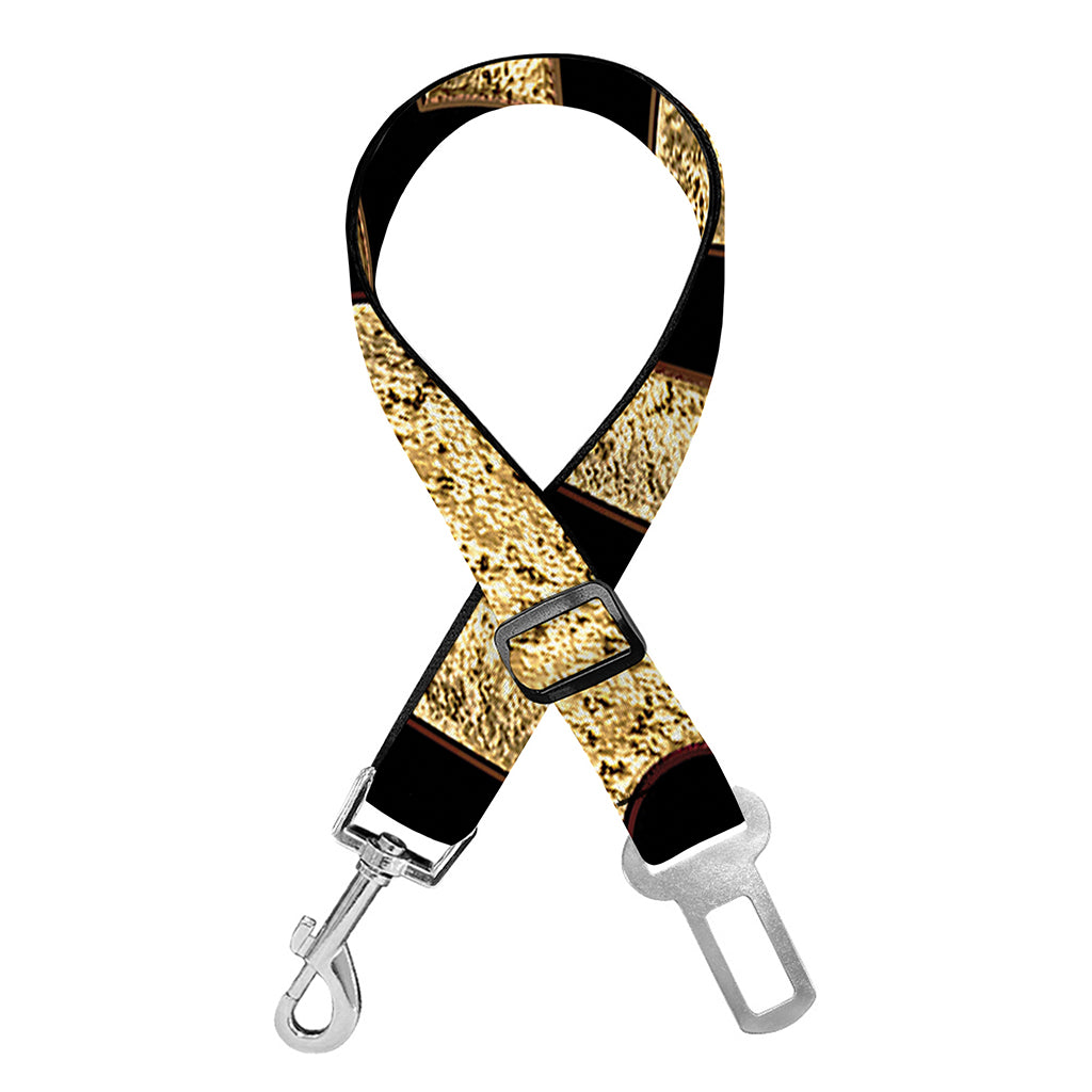 Gold Bagua Yin Yang Print Dog Seat Belt