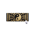 Gold Bagua Yin Yang Print Extended Mouse Pad