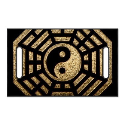 Gold Bagua Yin Yang Print Golf Cart Seat Cover