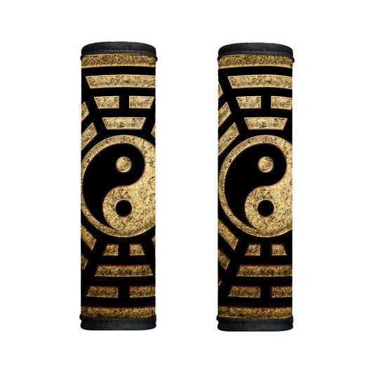 Gold Bagua Yin Yang Print Handle Covers