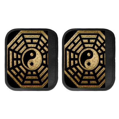 Gold Bagua Yin Yang Print Handle Covers
