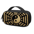 Gold Bagua Yin Yang Print Portable Cooler Travel Case