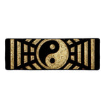 Gold Bagua Yin Yang Print Long Kitchen Mat