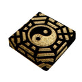 Gold Bagua Yin Yang Print Outdoor Seat Cushion Cover